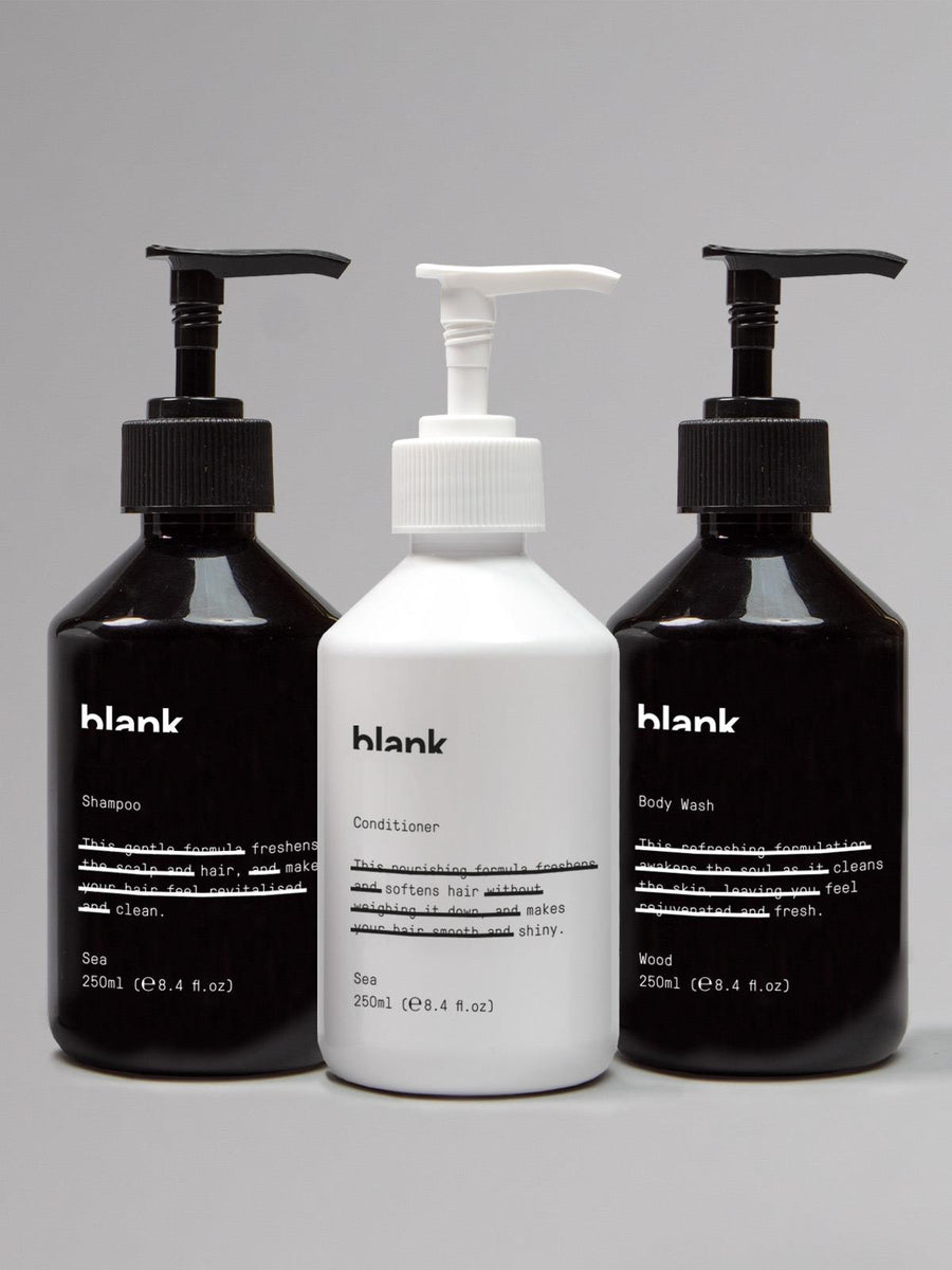 Blank Body Wash, Shampoo & Conditioner